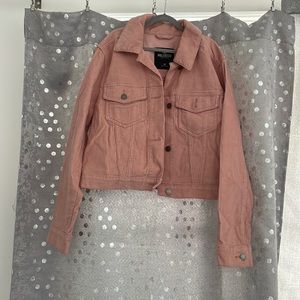 Pink corduroy Hollister jacket